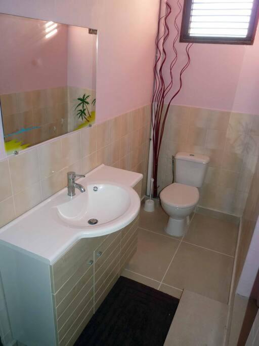 Logement Dans Un Lieu Calme Et Verdoyant A Proximite De Tout Avec Jacuzzi!!! บาส-แตร์ ภายนอก รูปภาพ