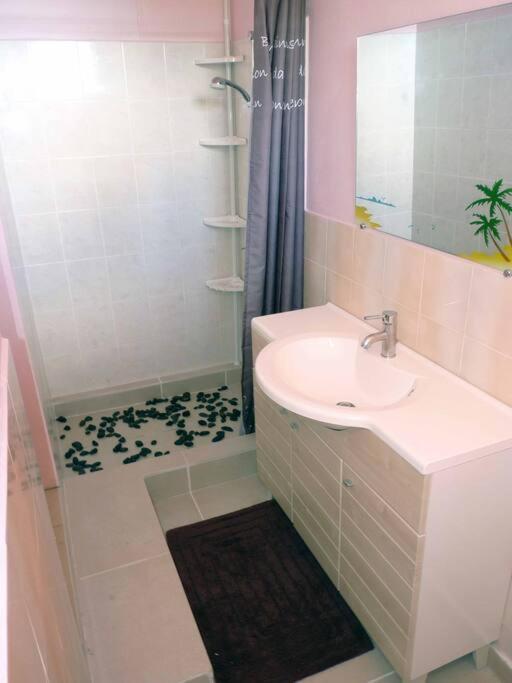 Logement Dans Un Lieu Calme Et Verdoyant A Proximite De Tout Avec Jacuzzi!!! บาส-แตร์ ภายนอก รูปภาพ